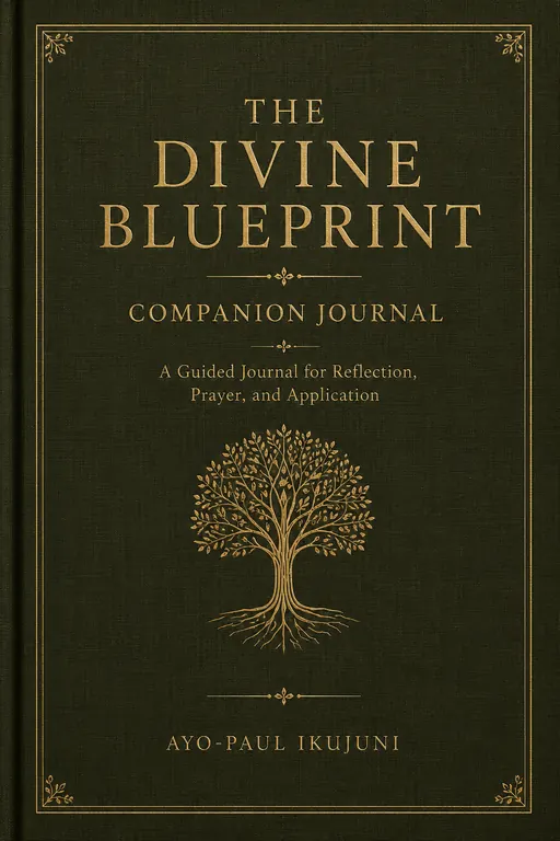 The Divine Blueprint Companion Journal cover by Ayo-Paul Ikujuni
